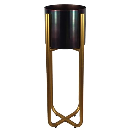Leaf Metal Planter