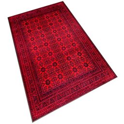 WELL HOME MOBILIARIO & DECORACIÓN WH1011 Printed Polyester Rug 120 x 180 cm Red
