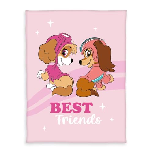 Herding Paw Patrol Best Friends Fleece Blanket 130 x 170 cm Lilac Colourful Children's Blanket Fleece