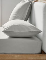 Ted Baker Plain Dye Fitted Sheet Silver
