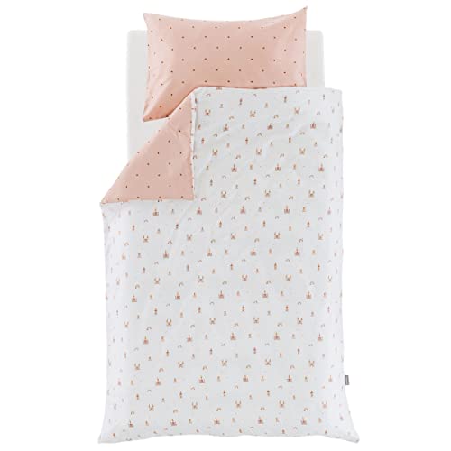 Träumeland Fairytale Gold Bed Linen Size: 100 x 135 cm + 40 x 60 cm Finest, Soft Cotton in Practical Gym Bag Packaging