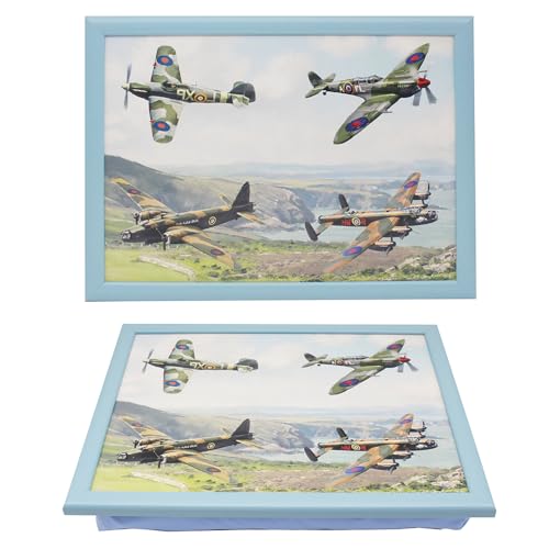 The Leonardo Collection Macneil Planes Trains Automobiles Serving Laptray - Ergonomic Cushion Base, Comfortable Meal Support, Easy Clean Surface, Lightweight Design, Functional Kitchenware