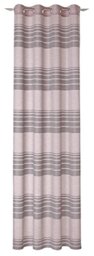Deko Trends Tab-top curtain, Polyester, Dusky Pink, 245 x 140 cm