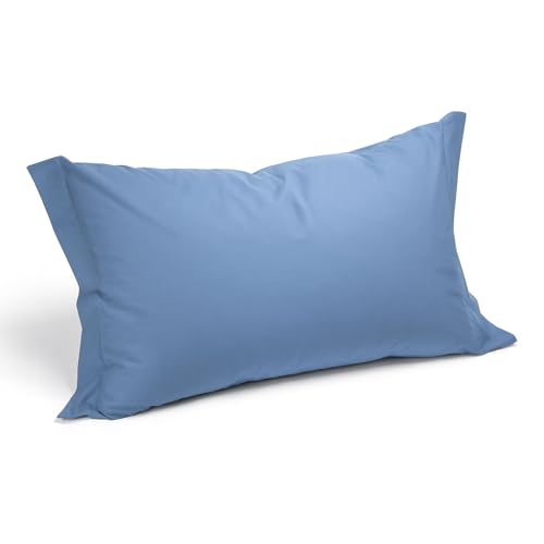 Caleffi - Plain cotton cushion cover, 100% cotton, standard Avio