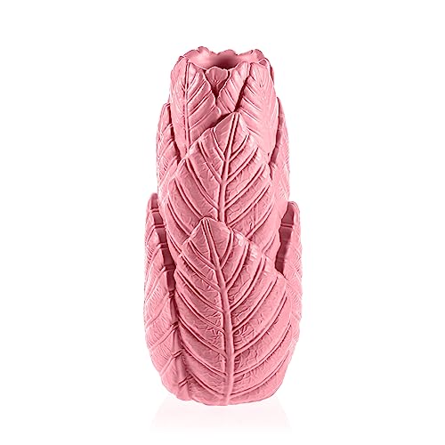 Youartme Decorative Vase Candy Pink 110 x 110 x 230 mm - Modern Vases Decoration High - Aesthetic Flower Vase - Concrete Decorative Vases - Decorative Vase High - Decoration for Indoor Use