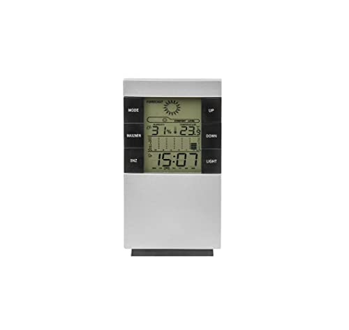 Preis-Zone Bradas 8656 6 Functions Weather Station Weather Clock Room Temperature Digital Thermometer Hygrometer Indoor Sensor
