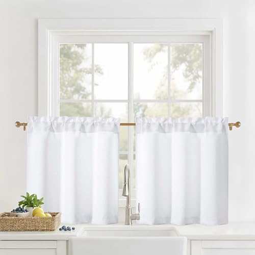 OVZME Solid Short Blackout Curtains