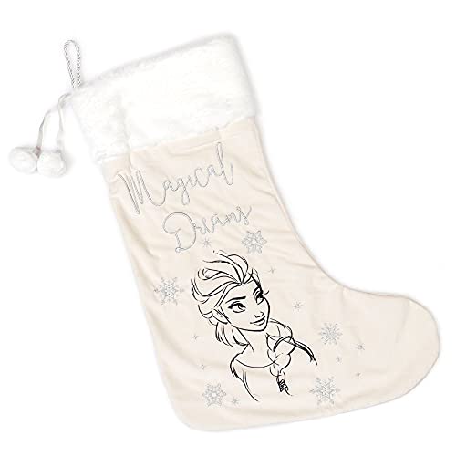 VARZI Silver&Gold Velveteen Christmas Stocking Hanger - Elsa (Frozen)