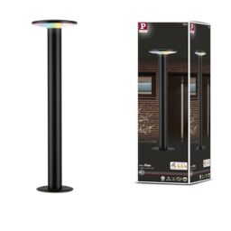Paulmann 94756 LED Outdoor luminaire Bollard Light Plate Smart Home Zigbee Insect-Friendly IP44 600mm RGBW+ 200lm 230V dimmable Anthracite Metal