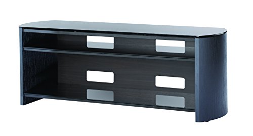 Alphason Finewoods TV Stand 1350 - Black Oak, 1350 X 455 X 505 mm