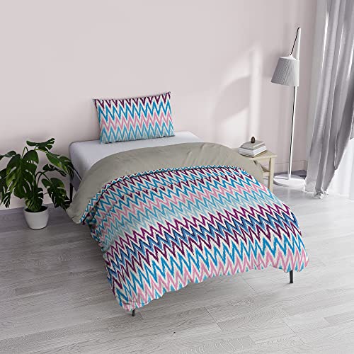 "Italian Bed Linen ""Fantasy Duvet Cover, Printed Microfibre, Frequency, Small Double"