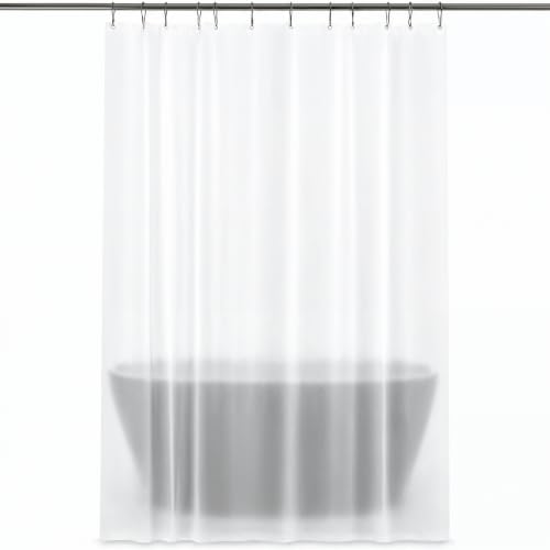 Waterproof Shower Curtain Liner for Bathroom, Metal Grommets (Frosted)