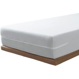 SAVEL - Mattress Encasement (150x190/200 cm) King Size - Adjustable and Elastic - Absorbent Mattress Protector - White