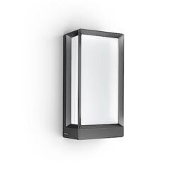 Steinel LED Outdoor Light L 42 C Connect, Smart Wall Light, dimmable, controllable via app, 12.6 W, 3000 K, Anthracite