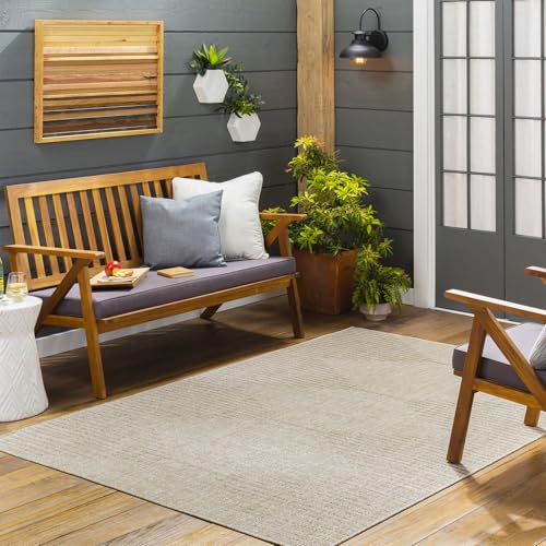 Livabliss Dolly Sevilla Indoor Outdoor Carpet 130x180 cm, Living Room, Dining & Kitchen, Waterproof, Stain Resistant, Durable Boho Style, Cream Brown