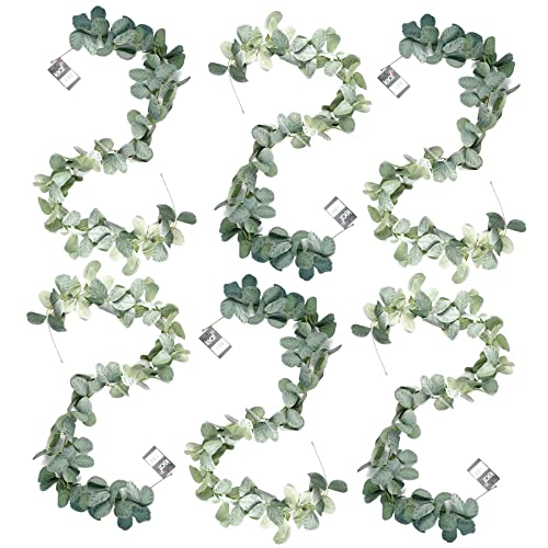 Leaf Design Artificial Hanging Plants Multipack, 6 X 150cm Evergreen, 150cm