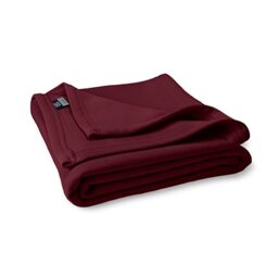 MV Sport Oversized Sweatshirt Blanket – Fleece Knit Throw, Crimson, King