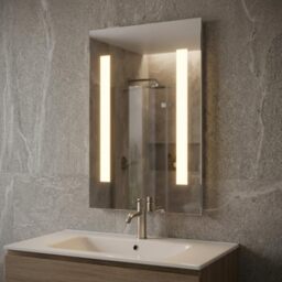 Croydex Malham 45 x 30cm LED Small Rectangular Bathroom Mirror