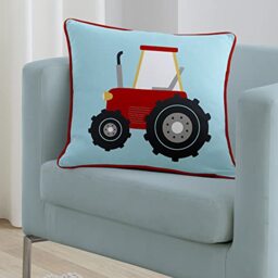 Bedlam - Farmyard Friends - Velvet Cushion Cover - 43 x 43cm in Blue