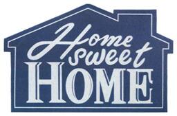 Hanse Home Printed Doormat, Flocked, 3D Look with Non-Slip PVC Floor, Dirt Trapper Mat, Dirt Trapper Mat, Entrance Rug, Indoor and Outdoor, Various Designs, 45 x 70 cm, Colour: Home Sweet Home