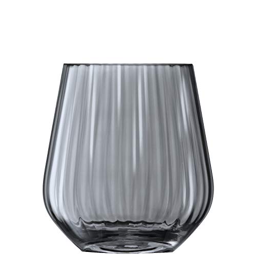 LSA International Zinc Vase/Lantern H16cm Sheer Zinc- 1 Unit - Mouthblown & Handmade Glass - ZI02