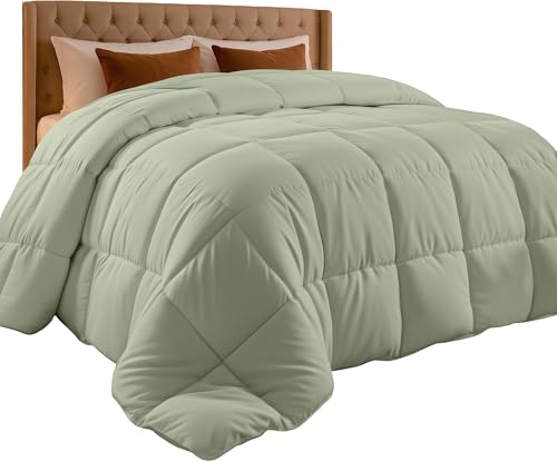Utopia Bedding Duvet US King (259 x 229 cm), 10.5 Tog Coverless Duvet with Corner Tabs, Box Stitched Quilt (Sage Green)
