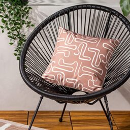 furn. Klay Outdoor Polyester Filled Cushion - Twin Pack, Natural, 43 x 43cm