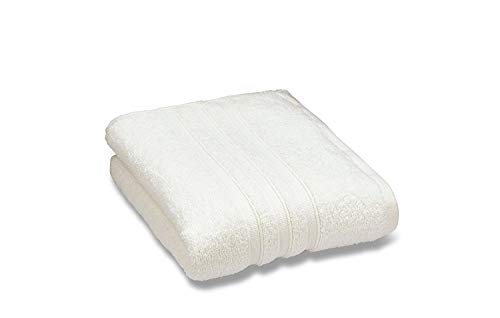 Catherine Lansfield Zero Twist Cotton 90x140cm Bath Sheet Cream