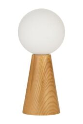 Paulmann Pauleen 48316 Table Light Woody Soul G9 max. 20W Wood, Natural Wood, Glass Bedside Light