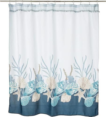 Avanti Linens - Shower Curtain, Oceanscape Inspired Bathroom Decor (Blue Lagoon Collection)