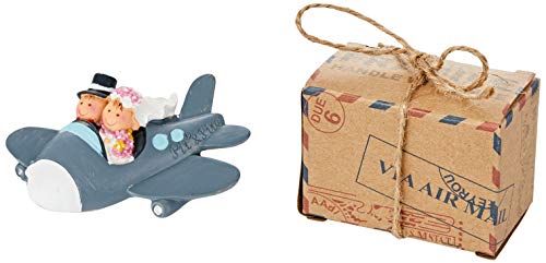 Mopec ZA8800 Magnet Pit-Pita Plane in Box Air Mail with Rustic Drawstring, Cardboard, Multi-Colour, One Size