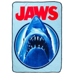 "Silver Buffalo Jaws Need A Bigger Boat 45"" x 60"" Fleece Throw, Soft and Cozy Blanket, 180 GSM"