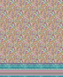 Bassetti NOTO 9321978 Bedspread 100% Cotton T1 Turquoise Dimensions 220 x 255 cm