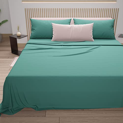 PETTI Artigiani Italiani - French Cotton Bed Linen, Queen Size Bed Set, Double Bed Sheet Set, Bottom Sheets with Corners, Top Sheets and Pillowcases, 100% Made in Italy