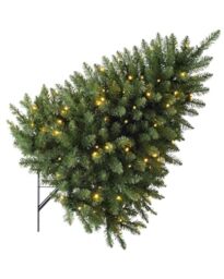 Pre-Lit Wall Mounted Tree, Multi Function LED Lights
