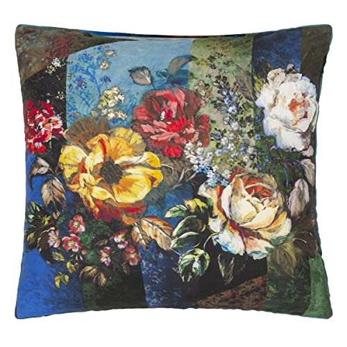 Printed Cotton Satin Pillowcase, Minakari Cobalt, 65 x 65 cm, Designers Guild