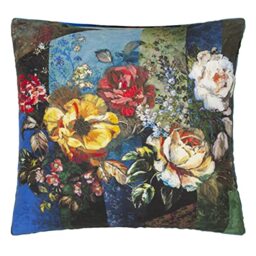 Printed Cotton Satin Pillowcase, Minakari Cobalt, 65 x 65 cm, Designers Guild