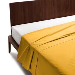 Guzzini Classic - Double Bed Sheets Cotton 240 x 280 cm, 100% OekoTex Certified Percale Fresh and Breathable, Double Flat Sheet for Soft and Durable Bedding