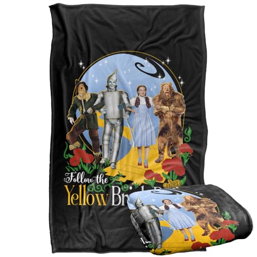 LOGOVISION The Wizard Of Oz Yellow Brick Road Silky Touch Super Soft Throw Blanket 91 x 147 Cm