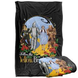 LOGOVISION The Wizard Of Oz Yellow Brick Road Silky Touch Super Soft Throw Blanket 91 x 147 Cm