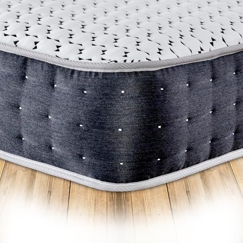 Starlight Beds Pocket Sprung Mattress. 9 Inch Deep with Cashmere Sleep Surface and Natural Fillings. Medium Firmness. (Small Single)