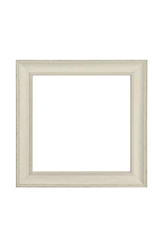FRAMES BY POST Scandi Vintage Distressed Ivory Grey Picture Photo Frame A2 (Plastic Glass)
