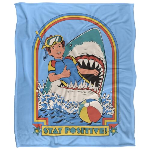 Steven Rhodes Stay Positive Silky Touch Super Soft Throw Blanket 152 X 127 Cm