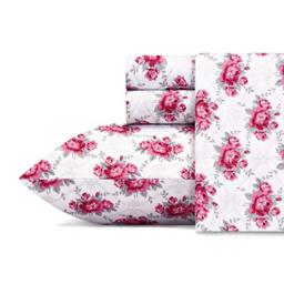 Betsey Johnson Sheet Set, Polyester, Skull Rose, Full