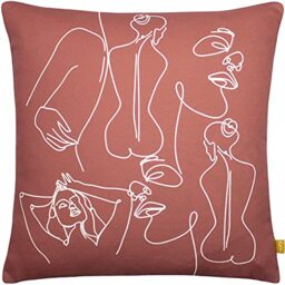 furn. Bodyart Cushion Cover, Clay Red, 43 x 43cm