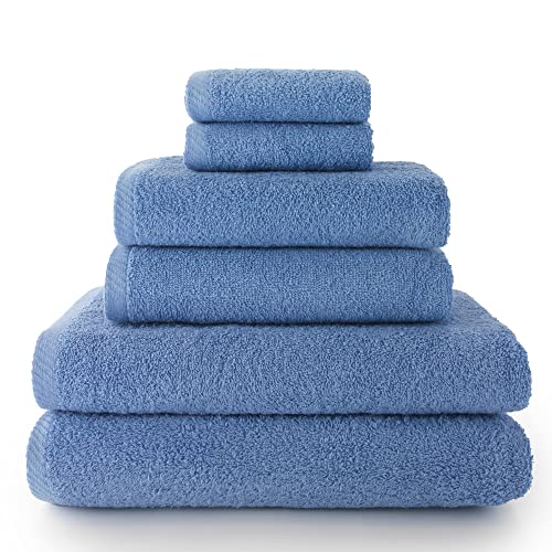 Top Towels - Towel Set - Pack of 2 Hand Towels, 2 Bath Towels and 2 Bidet Towels - 100% Cotton - 500 g/m9