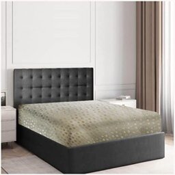 GC GAVENO CAVAILIA Teddy Fleece Duvet Cover, Fluffy, Warm Cozy Ultra Soft Bed Set, Polyester, Cream, Double-Fitted Sheet