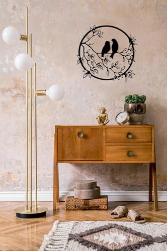 Stylish Black Decorative Metal Wall Accessory, 30 x 30 cm, 100% Metal, 2 mm Thickness, Perfect for Modern Home Decor & Art Display