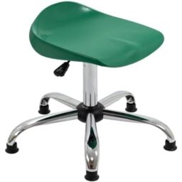 TC Group Senior Swivel Stool with Glides, Age 11+ Years, Green, 60 x 60 x 50.5 to 60.5 cm