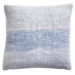 Drift Home - Green Gradient Cushion (43 x 43cm) - Sustainable Recycled Cotton - Filling Included - Dip Dyed With Insert - Textured Design - Matching Throw Available